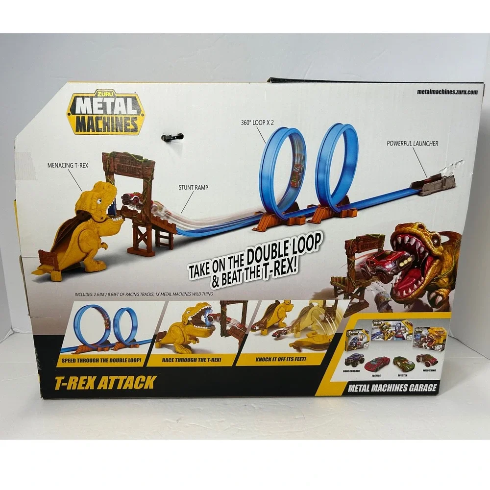Zuru Metal Machines T-Rex Attack Track Set Double‎ Loop New in Box